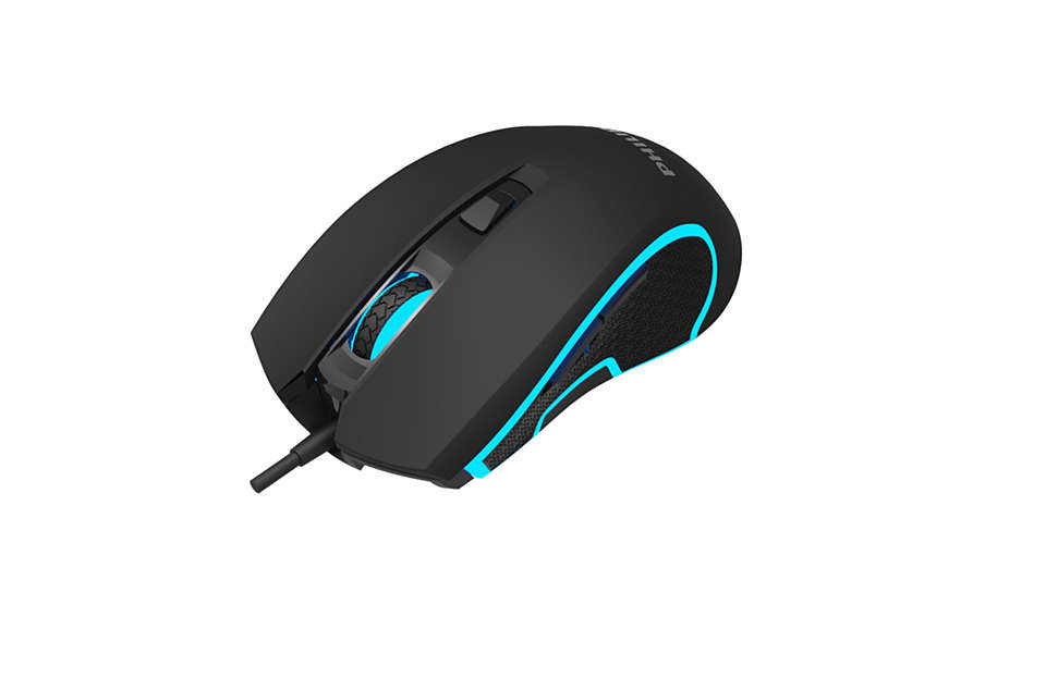 Mouse Gamer Philips G413 Momentum 6400 Dpi Negro – imagen 3