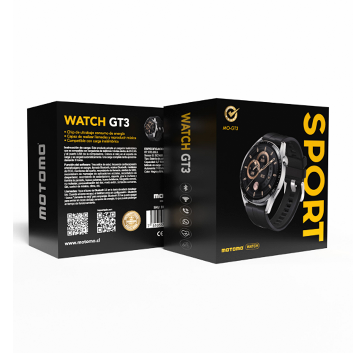 Reloj Smartwatch Motomo Bluetooth Motomo Mo-G13 Negro – imagen 2