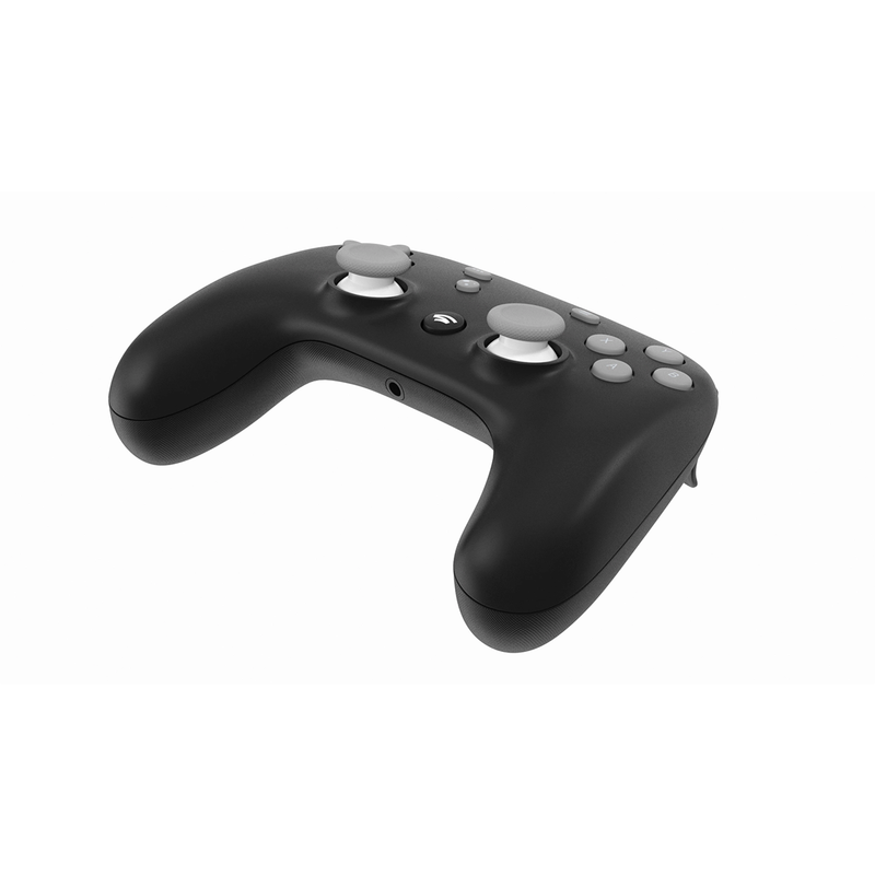 Control Google Stadia negro vista superior con gatillos