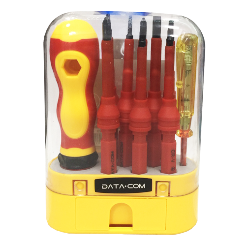 Set Atornillador 10 Piezas Eléctrico Datacom – imagen 3