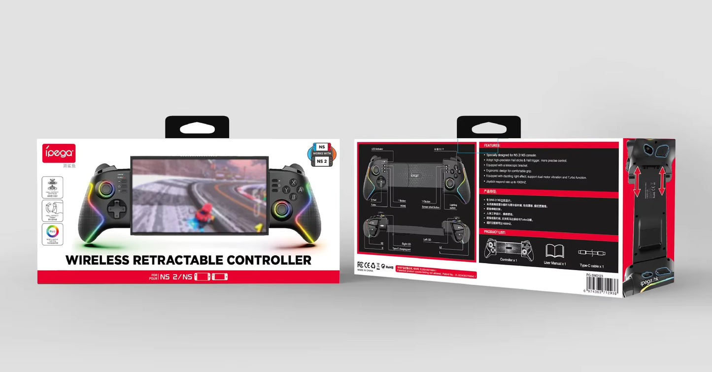 Control Joystick Ipega Pg-9122 Rgb Para Android Ios Switch Pc Ps4 Ps3 Negro – imagen 3