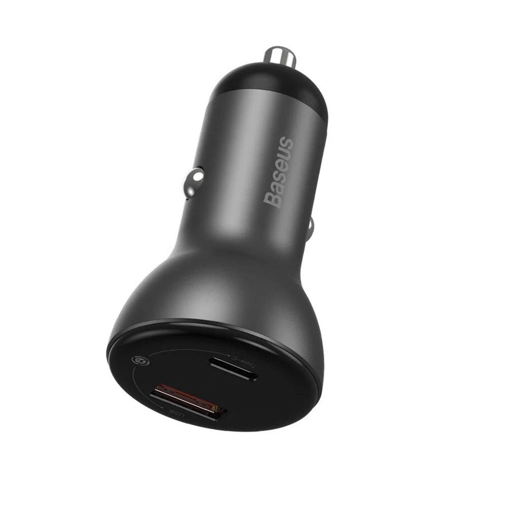 Cargador de Auto Baseus Digital PPS Dual QC 3.0 45 W + Cable USB C 60w – imagen 2