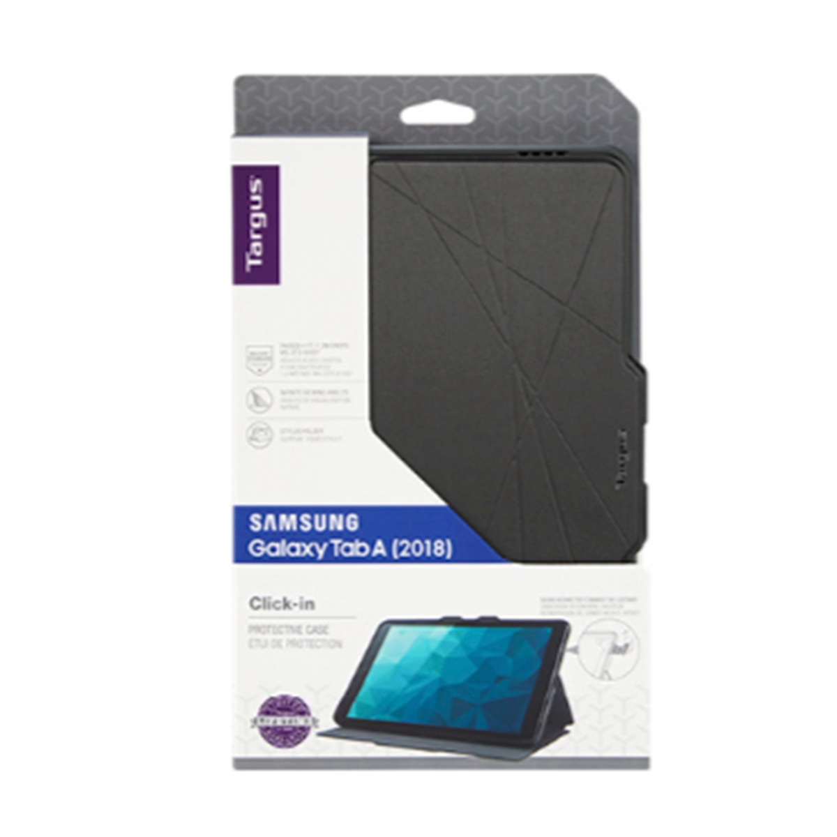 Samsung Galaxy Tab A 10.5 2018 Carcasa Flip Click-in Negro – imagen 2