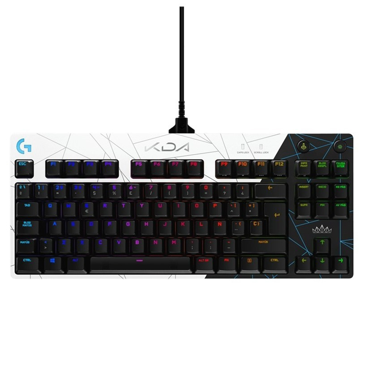 Teclado Gamer Mecanico Logitech Serie G Pro K/da Rgb Lol Negro