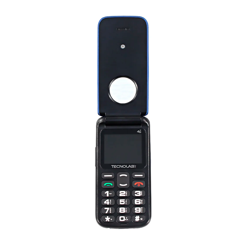 Teléfono Senior Tecnolab TL886 Azul - vista frontal