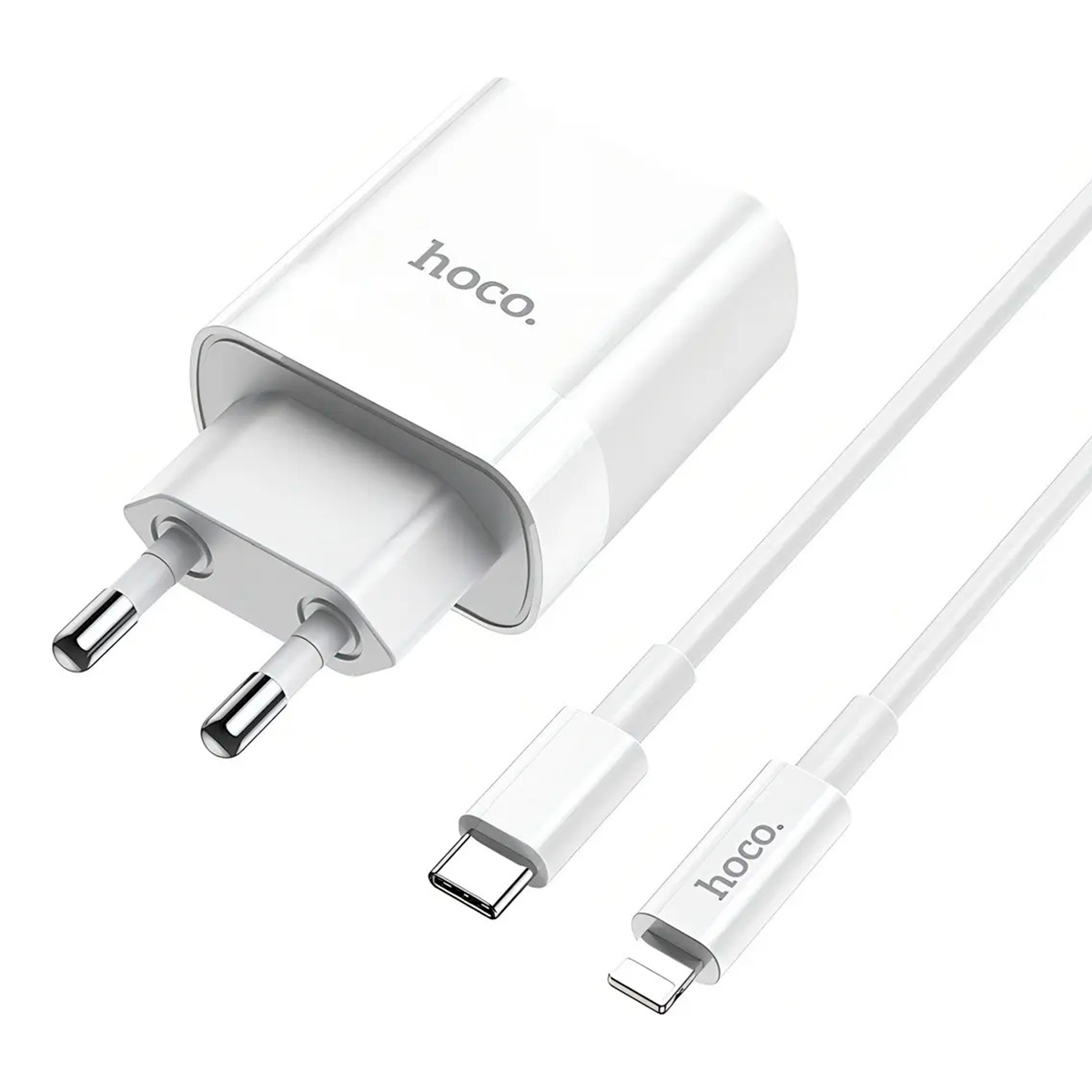 Cargador Hoco C80a 20w Carga Rapida QC3.0 + Cable Lightning