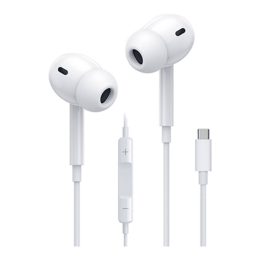 Audifonos In Ear Tecnolab Conector Tipo C TL342 Blanco