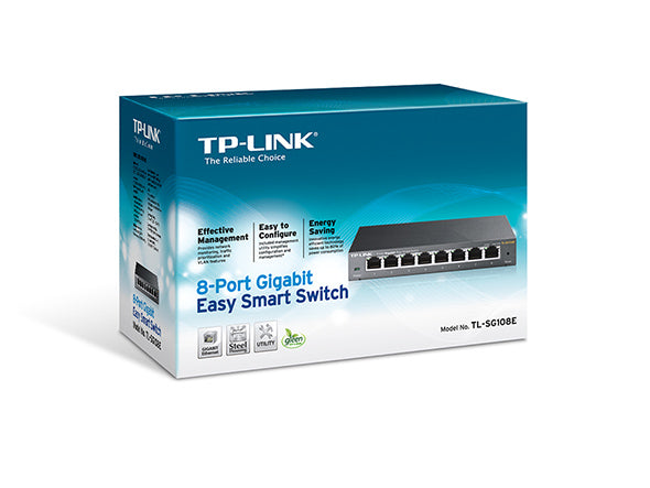 Switch Easy Smart de 8 Puertos Gigabit Tp-link TL-SG108E Gris – imagen 3