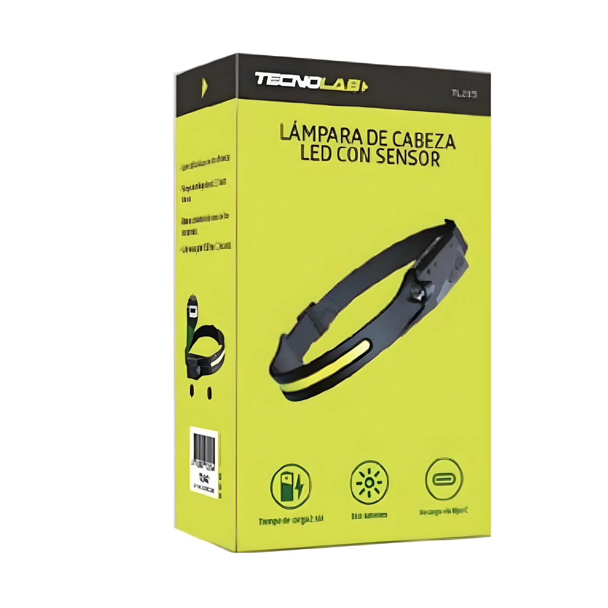 Linterna Cintillo Led Recargable Con Sensor Tecnolab Tl546 Negro – imagen 2