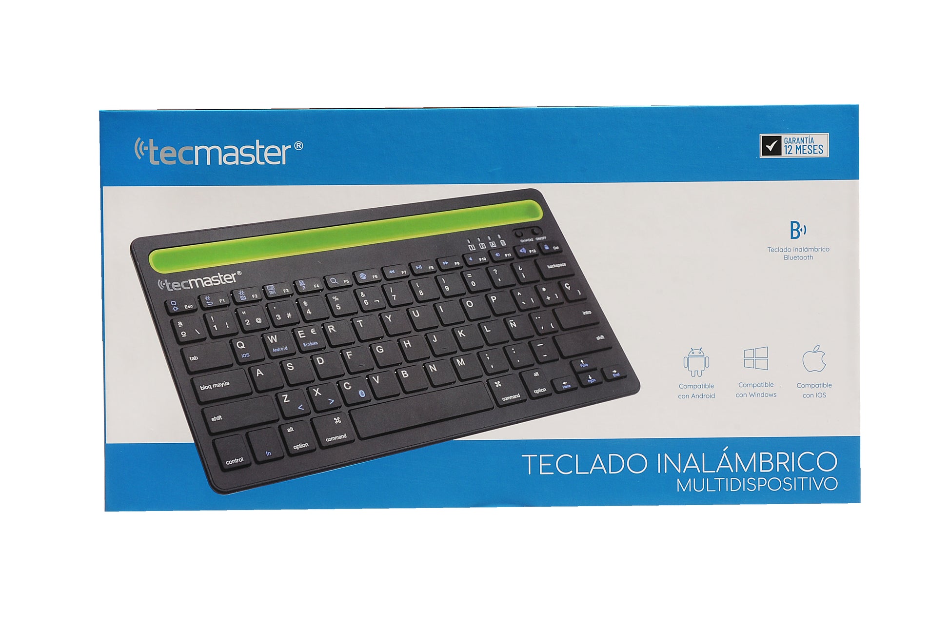 Teclado Bluetooth Tecmaster Pc Mac Tablet Smartphone – imagen 3