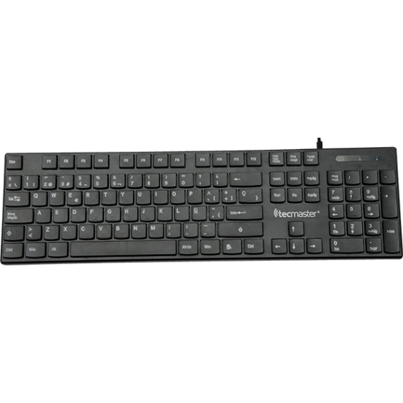 Teclado Basico Tecmaster Cableado Usb TM-100513 Negro – imagen 2