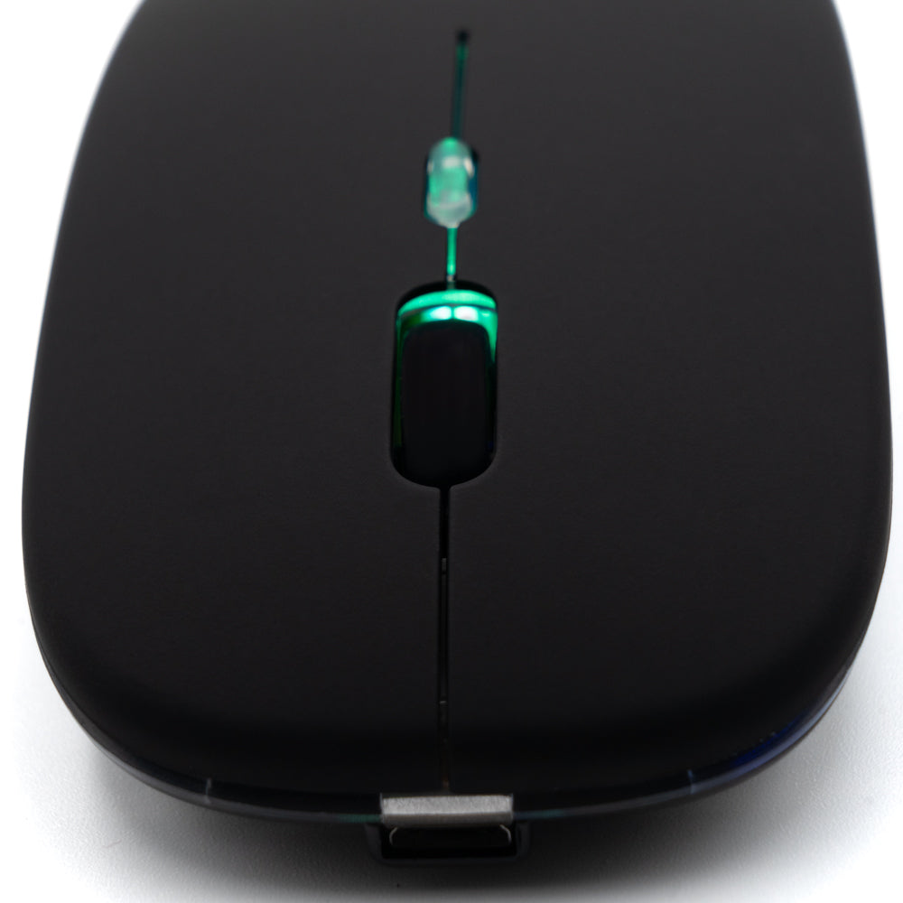 Mouse Dual Recargable Inalámbrico Bluetooth Tecmaster Negro – imagen 2