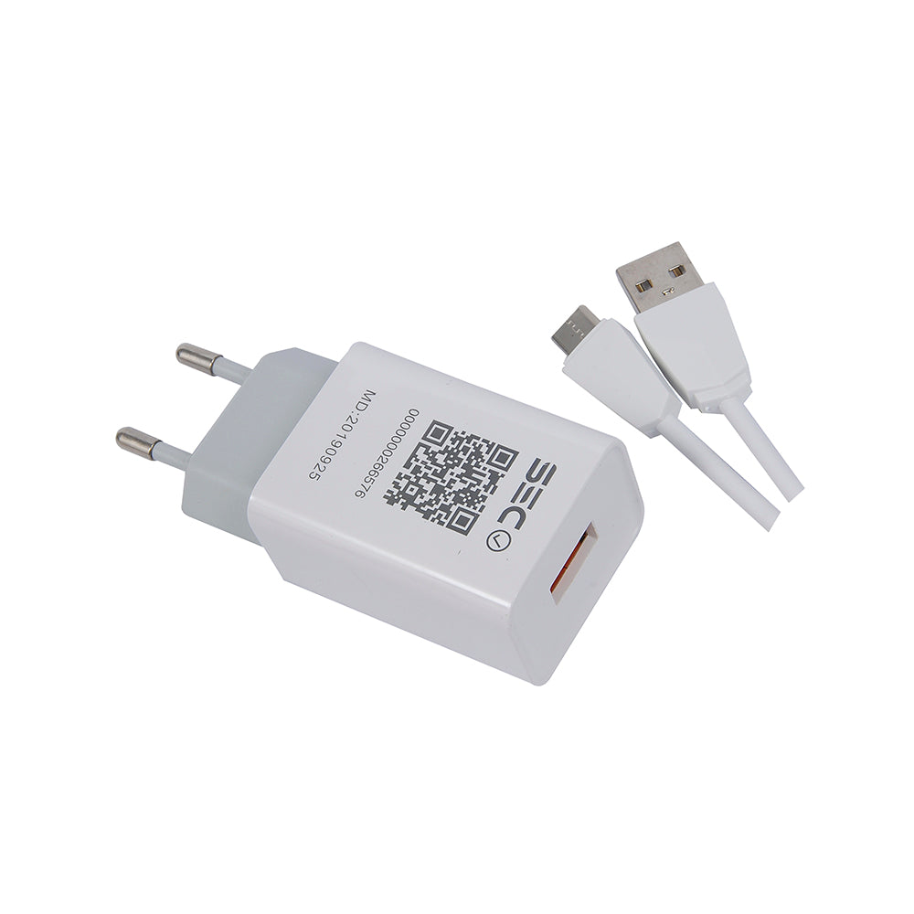 Cargador De Pared Carga Rapida + Cable Tipo C Tecmaster – imagen 2