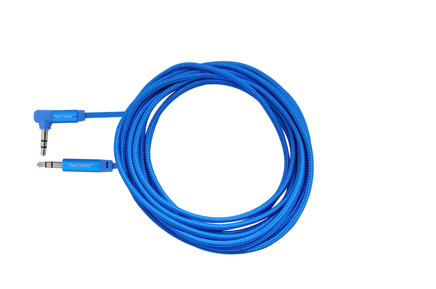 Cable Auxiliar Tecmaster 90 Grados 3 Metros Azul – imagen 2