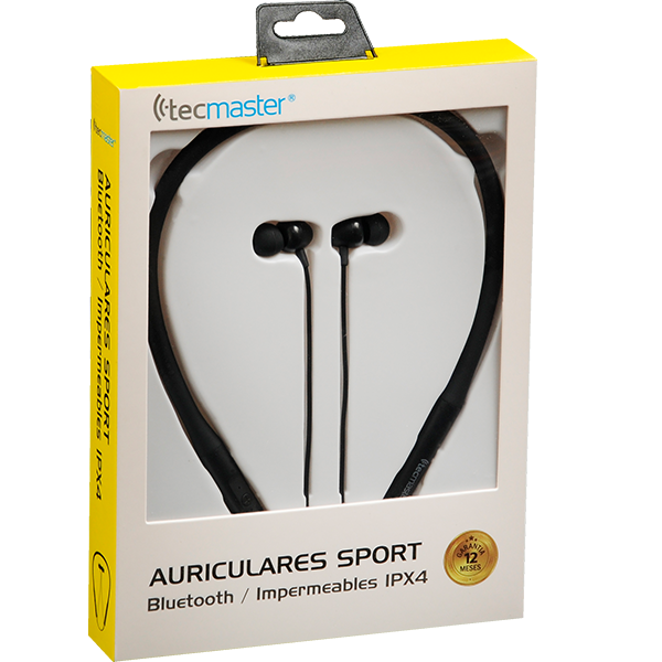 Audifonos Bluetooth Tecmaster Sport Ipx4 Tm-300514 Negro – imagen 2