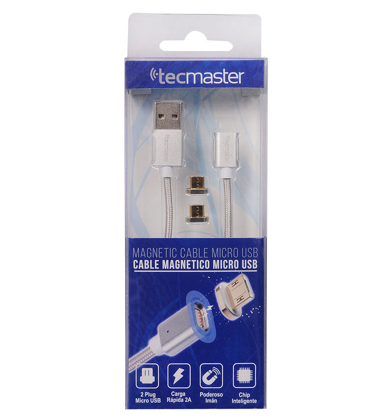 Cable de Carga Magnetico Tecmaster Micro Usb – imagen 2