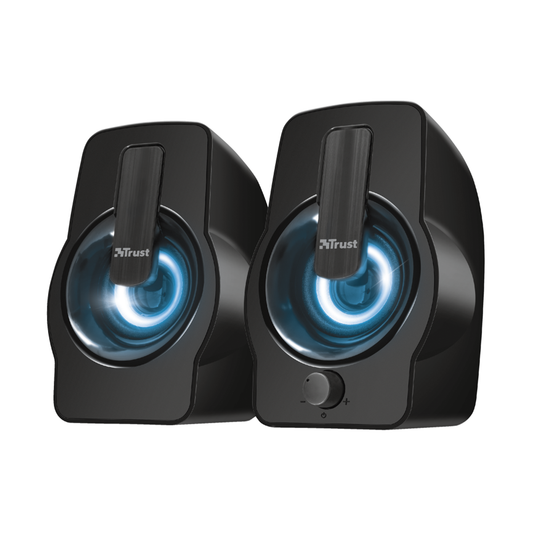 Parlantes Gamer Trust Gemi 2.0 Rgb Negro