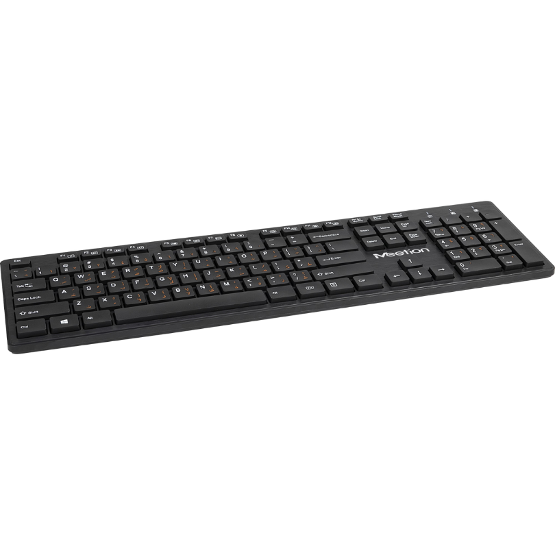 Teclado Alámbrico Ultradelgado Meetion MT-WK841 USB Negro - vista 2