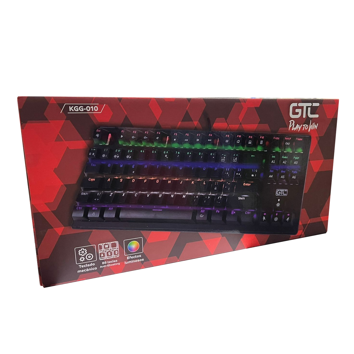 Teclado Gamer Mecánico Gtc Kgg-010 Rgb Switch Azul – imagen 5