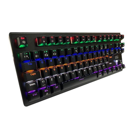 Teclado Gamer Mecánico Gtc Kgg-010 Rgb Switch Azul