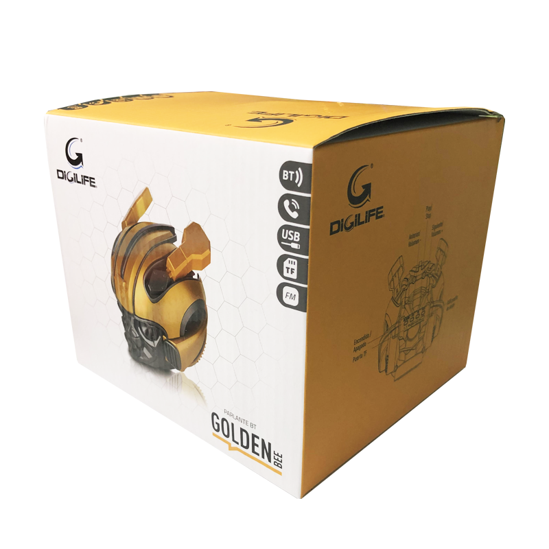 Parlante Bluetooth Inalámbrico Digilife Bumblebee Amarillo – imagen 4