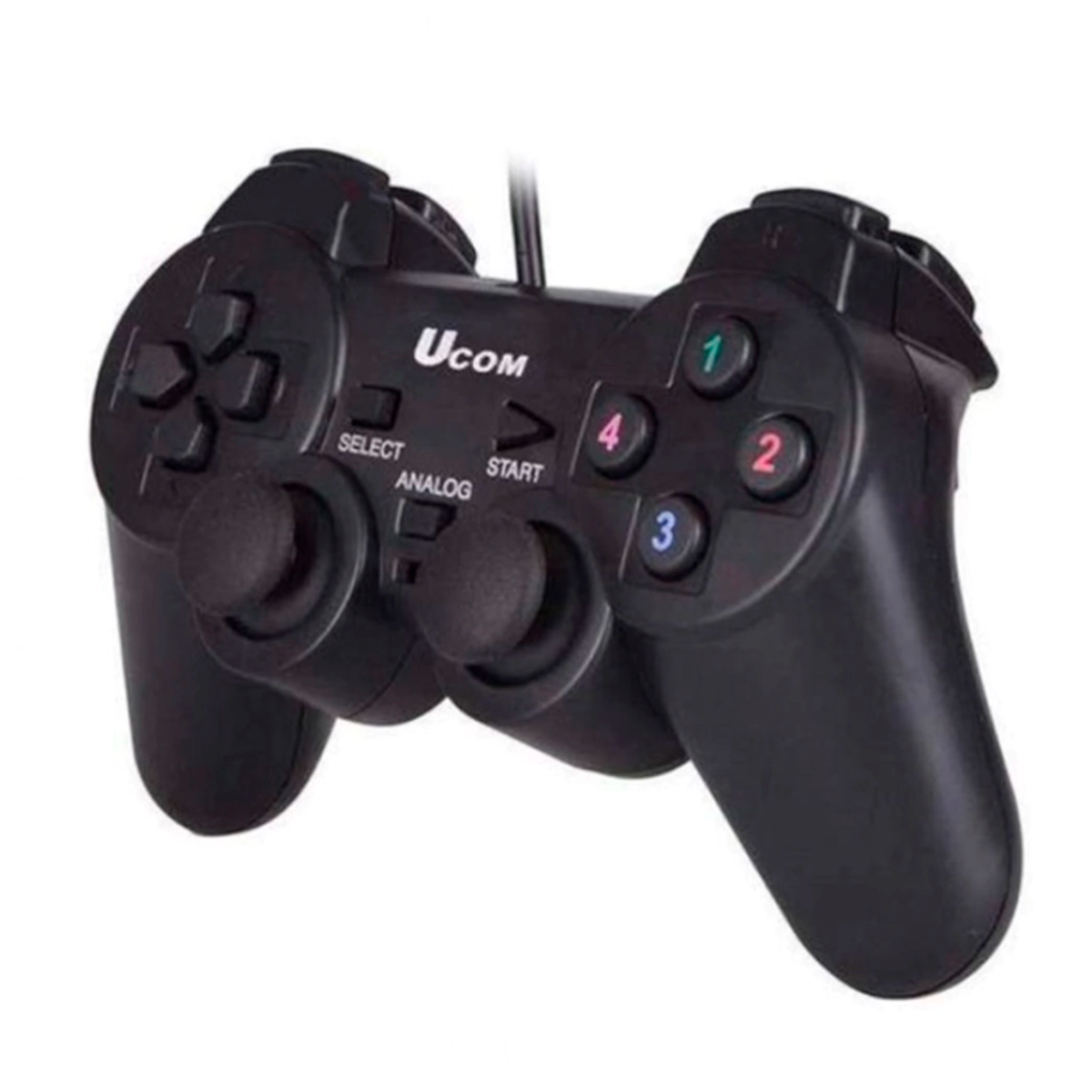 Control Joystick Alambrico Ucom-704 Para Pc Negro