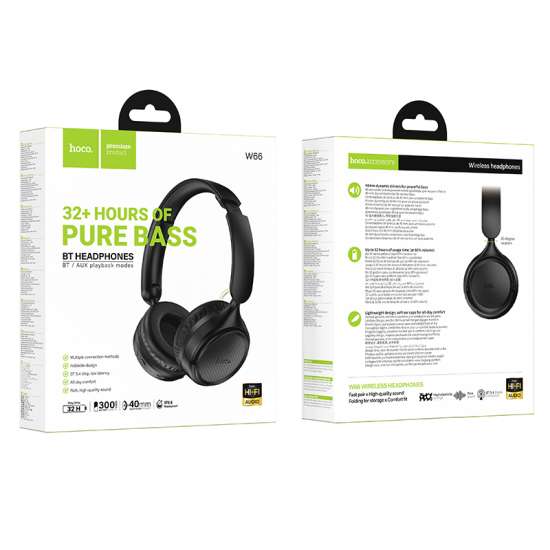 Audífonos Bluetooth Headset 32 Horas Hoco W63 Negro – imagen 4
