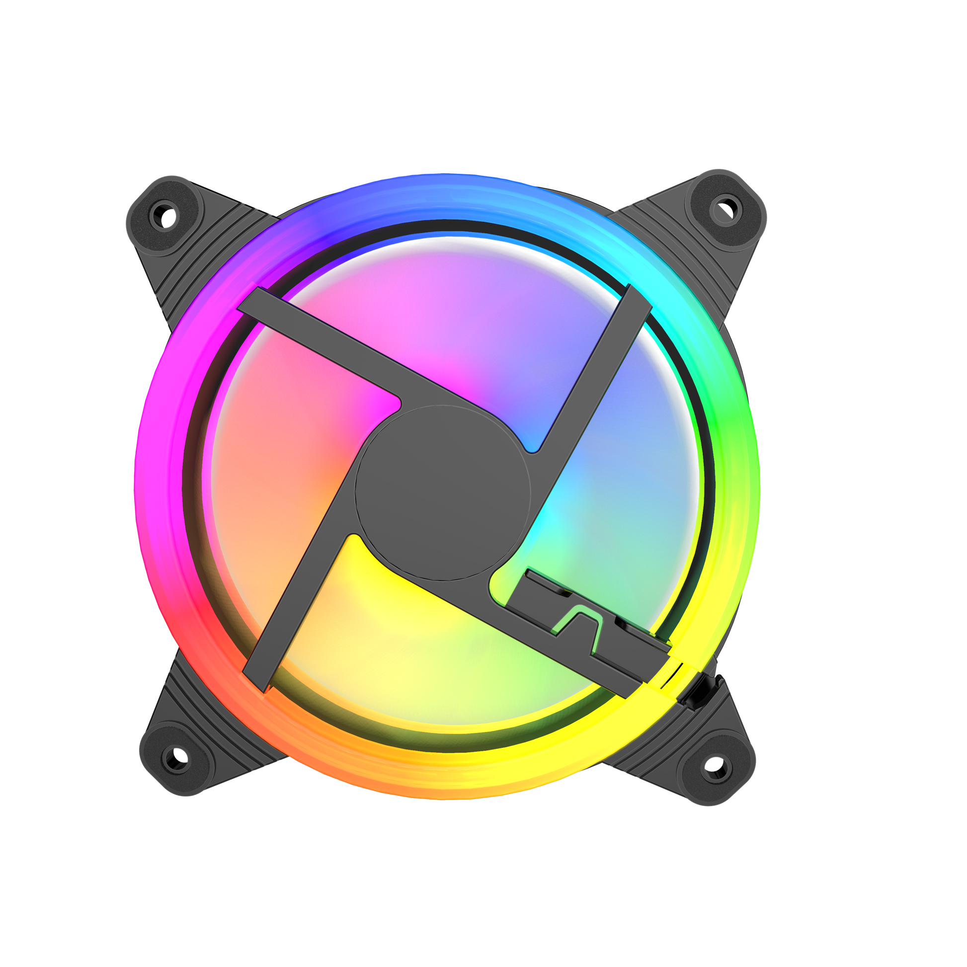 Ventilador Rgb 120mm Pf2-2 Hype Legend Conector 6 Pines – imagen 2