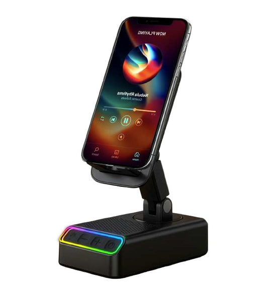 Parlante Soporte Inducción Bass Mlab 9678 Rgb Negro