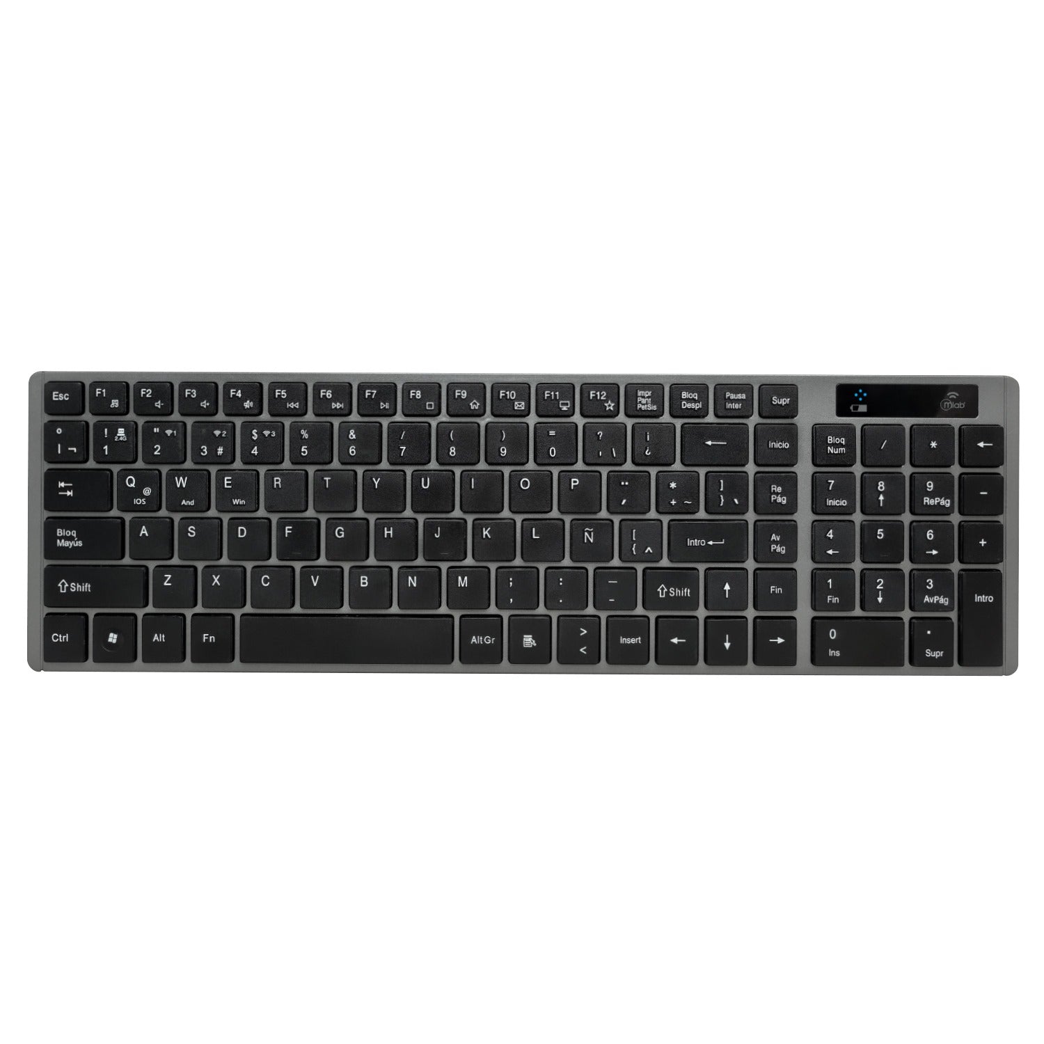 Teclado Dual Bluetooth + 2.4ghz Space Mlab K98bt Mod 9739 Negro