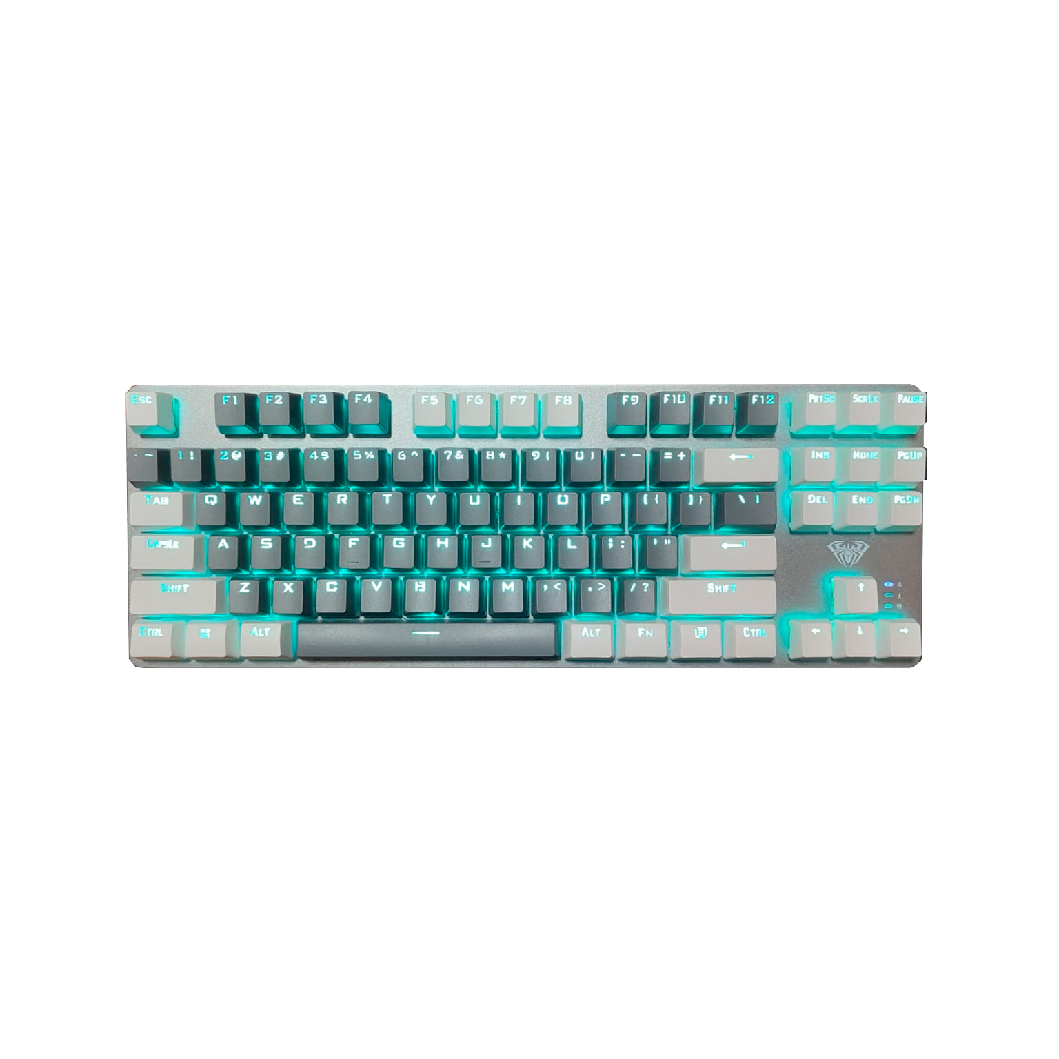 Teclado Gamer Mecanico Aula F3287 Tkl Rgb Blue Switch Gris – imagen 3