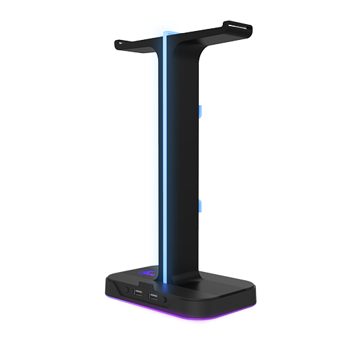 Soporte De Audifonos Xtech Yurei XTH-690 Rgb Usb Negro – imagen 5