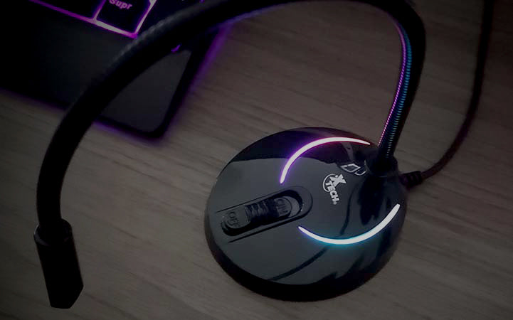 Micrófono Gamer Xtech XTS-680 Usb Led Negro – imagen 2