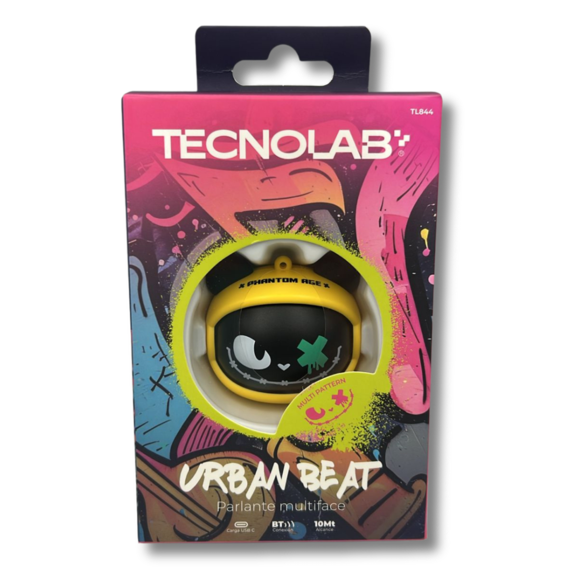 Parlante Bluetooth Multiface Tecnolab 5w Urban Beat Amarillo – imagen 3