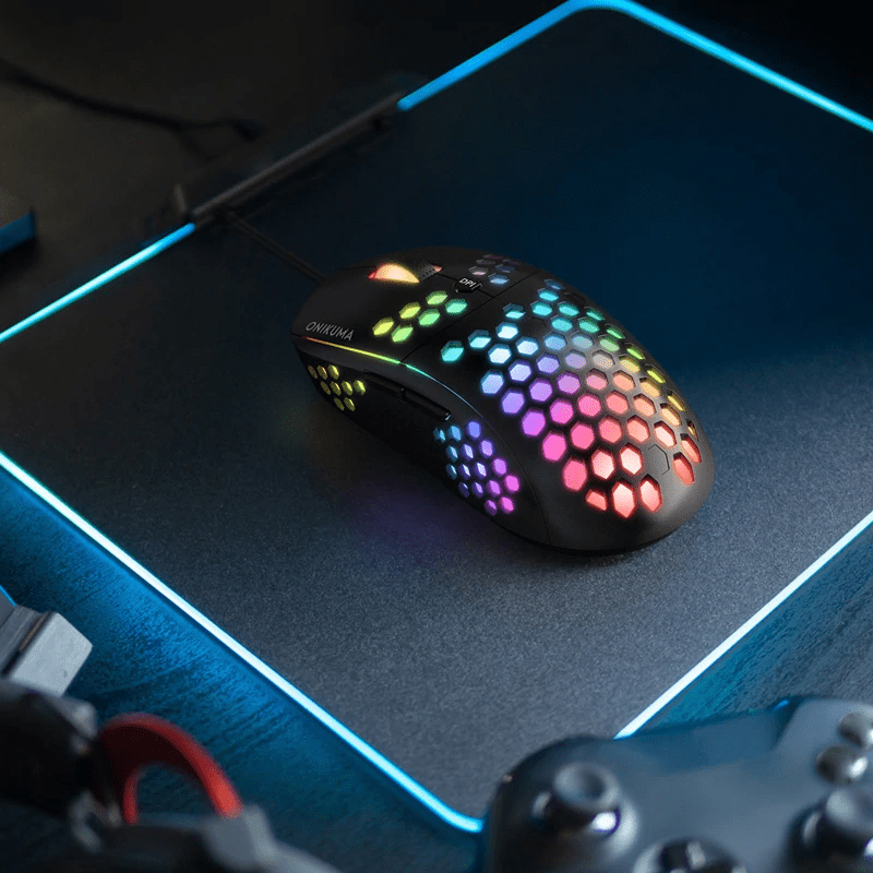 Mouse Gamer Onikuma Cw903 Rgb 6400dpi Negro – imagen 3