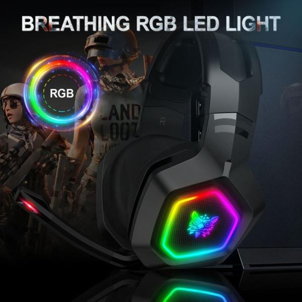 Audífonos Gamer Onikuma K10 Rgb Pc Ps4 Xbox Switch Blanco – imagen 2