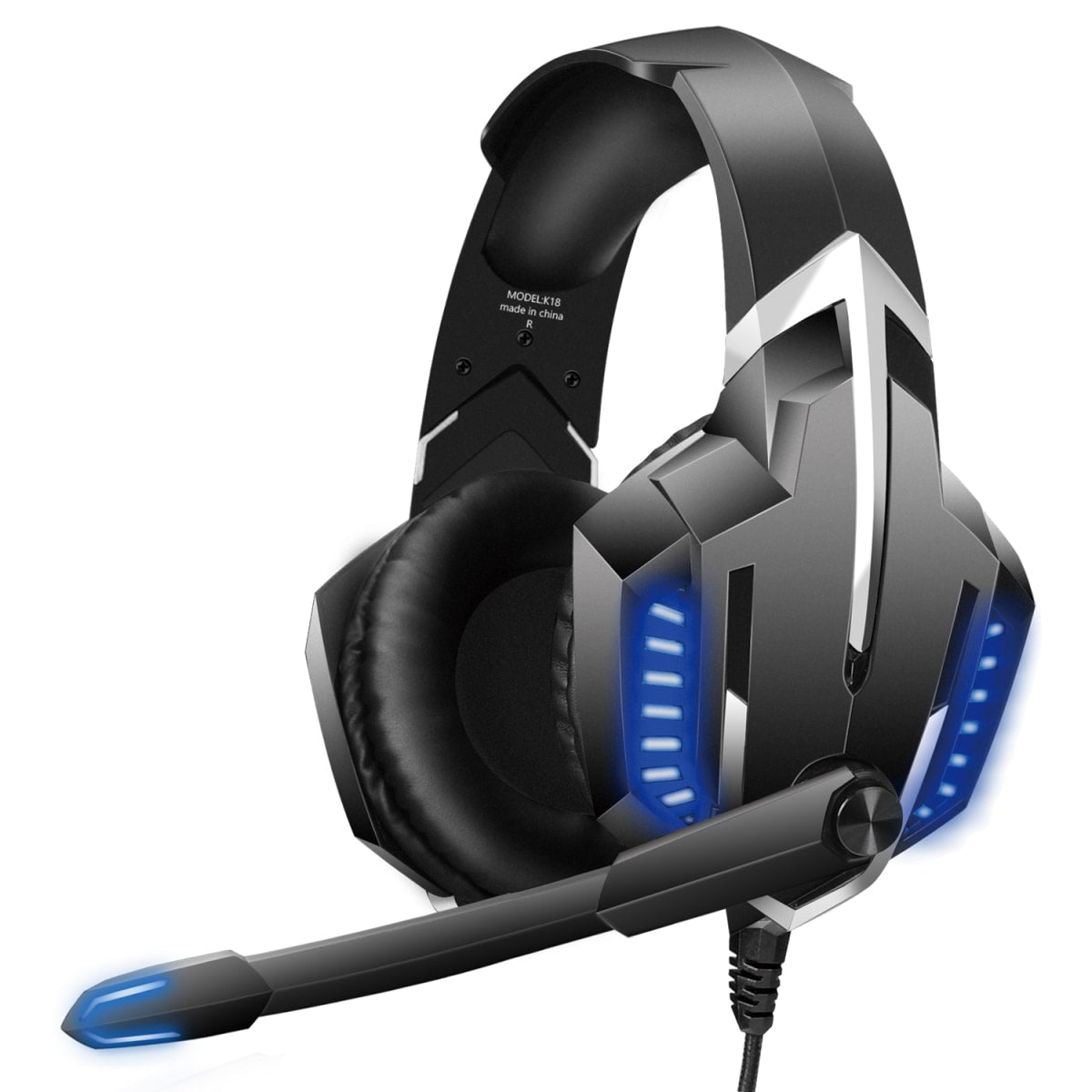 Audífonos Gamer Onikuma K18 Pc Ps4 Xbox Switch Negro Azul – imagen 3