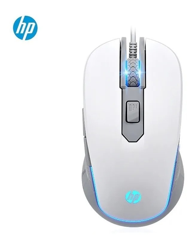 Mouse Gamer Usb Hp M200 2400dpi Blanco – imagen 2