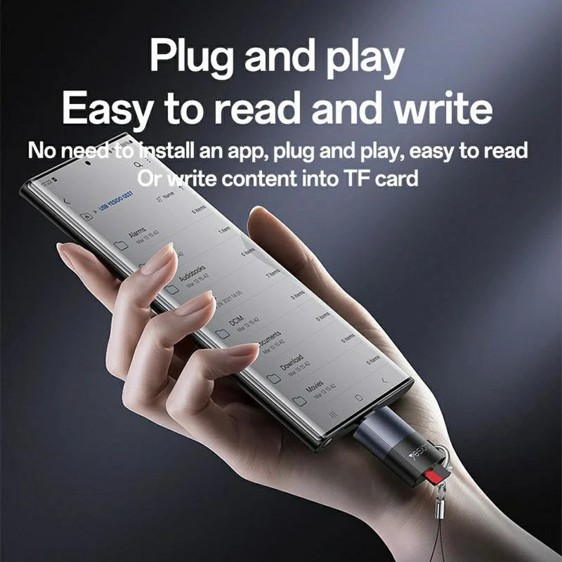 Adaptador Lector Tarjeta Tipo C Yesido Gs37 Negro – imagen 2