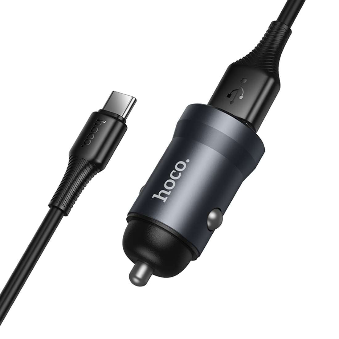 Cargador de Auto Hoco Z62 18w Puerto Usb + Cable Tipo C – imagen 2
