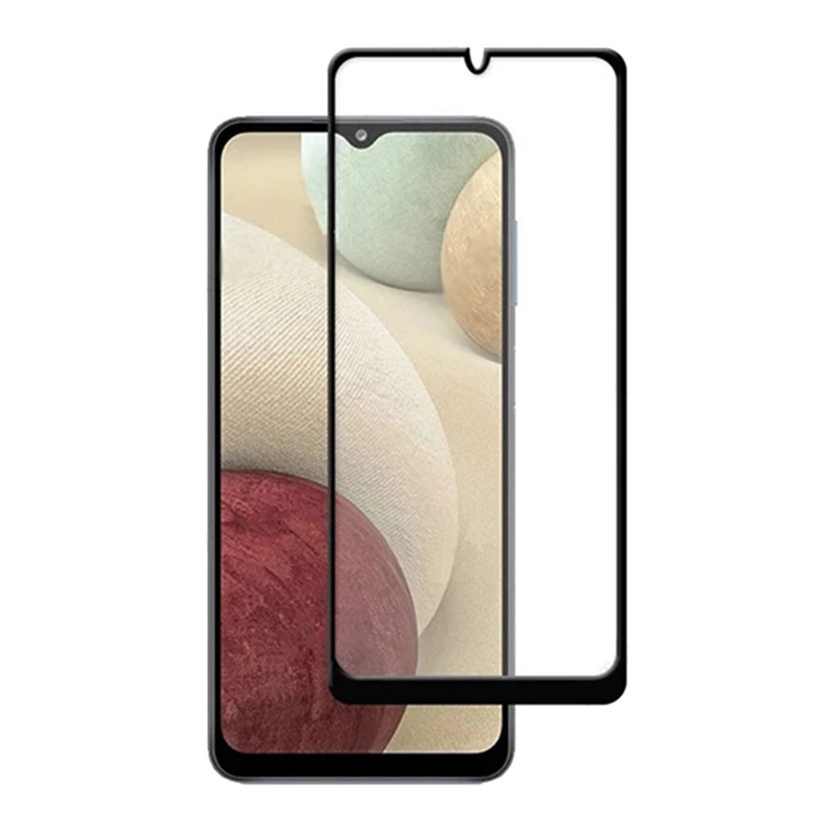 Samsung Galaxy A12 Vidrio Templado Full Pegamento