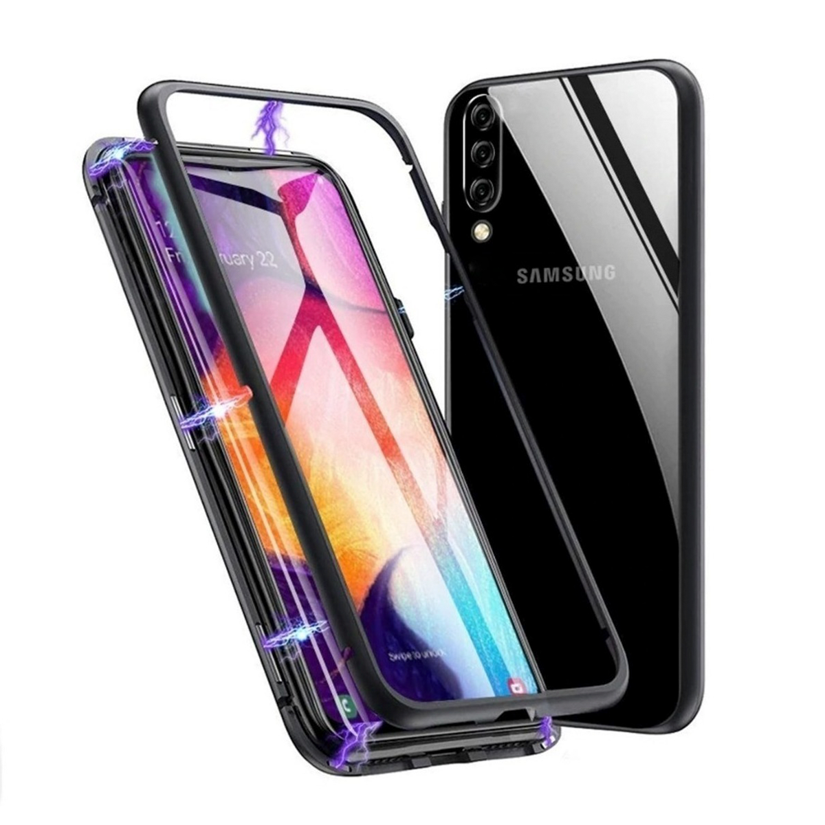 Samsung Galaxy A20s Carcasa Magnetica Reforzada