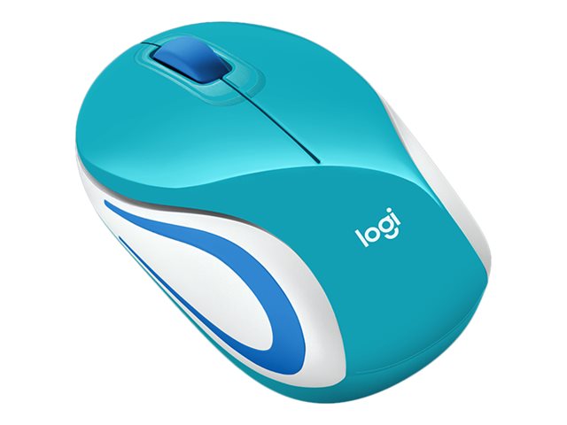 Mouse Inalambrico Logitech Mini M187 Celeste – imagen 2