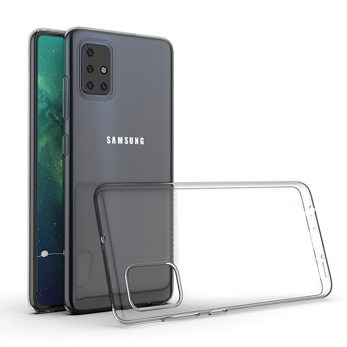 Samsung Galaxy A51 Carcasa Transparentes Gel TPU