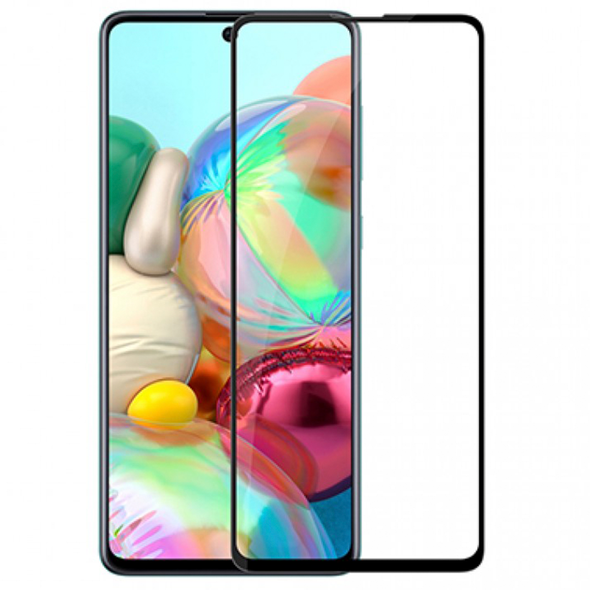Samsung Galaxy A71 Vidrio Templado 3D Full Pegamento