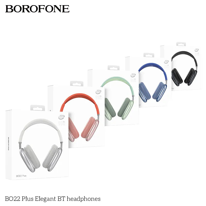 Audífonos Bluetooth Borofone Bo22 Plus Headset Gris – imagen 2