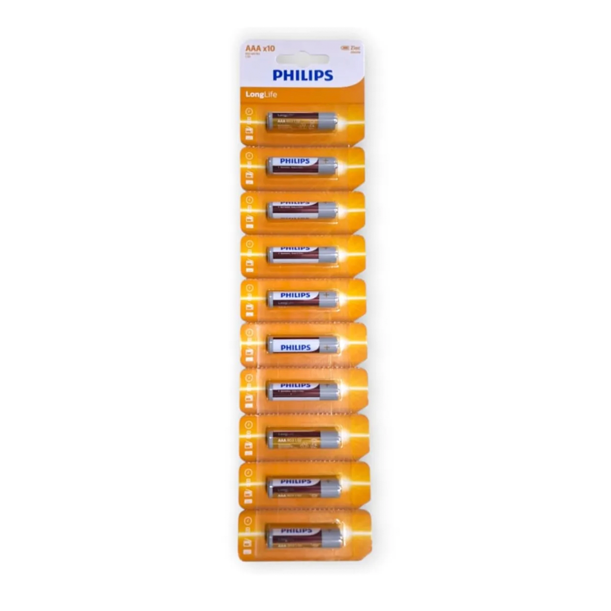 Pila Alcalina Philips AAA x 10 Unidades