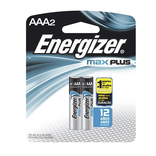Pilas Energizer Max Plus Tamaño AAA (2 Unidades)