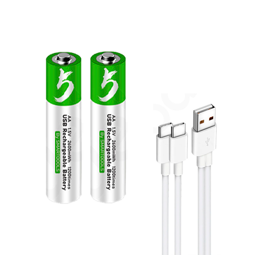 Pilas Recargables Tipo C AAA 2 Unidades Blanco