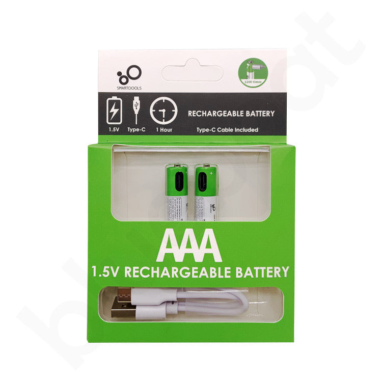 Pilas Recargables Tipo C AAA 2 Unidades Blanco – imagen 3